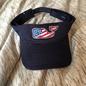 Navy Blue American Flag Visor